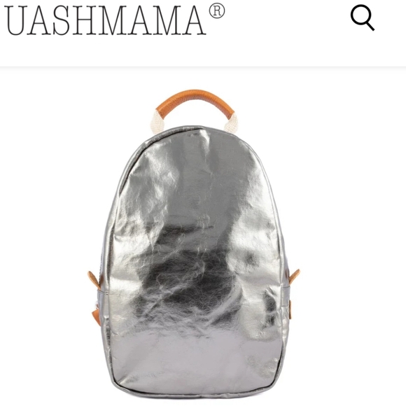 Handbags - Uashmama Memino Silver/Gunmetal ColorBackpack
